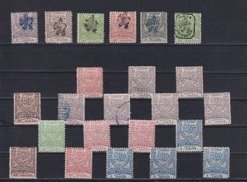 Turkije 1880/1885 - Turkije, Oost-Rumelië & Roemenië 23x, Gestempeld