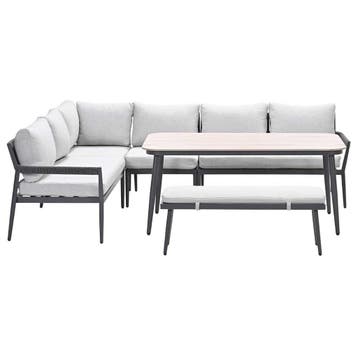 Garden Impressions Tineo lounge dining set 6-delig - donker, Verzenden, Nieuw