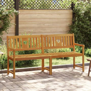 vidaXL Tuinbank Naturel 180 x 55,5 x 90 cm Massief, Tuin en Terras, Tuinbanken, Verzenden, Nieuw
