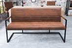 industrieele sledebank LOFT 160cm vintage bruin met, Ophalen of Verzenden, Nieuw