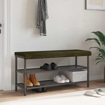 vidaXL Bankkussen Pluche Corduroy Groen Diepte 35 cm, Verzenden, Nieuw, Groen