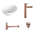 Sani Royal Keramische Waskomset Vino Brons, Nieuw