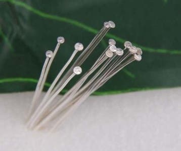 c.a. 100 x verzilverde nietstiften 20mm dik: 0,7mm, Ophalen of Verzenden, Nieuw, Overige typen