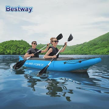 Bestway Hydro-Force Opblaasbare Vis Kajak - Duurzaam PVC, Dr, Watersport en Boten, Verzenden, Nieuw