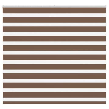 vidaXL Zebra rolgordijn 155x150 cm stofbreedte 150,9cm, Verzenden, Nieuw, Bruin