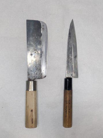 Keukenmes - Staal, Hout - Japan - Japanse vervaardigde
