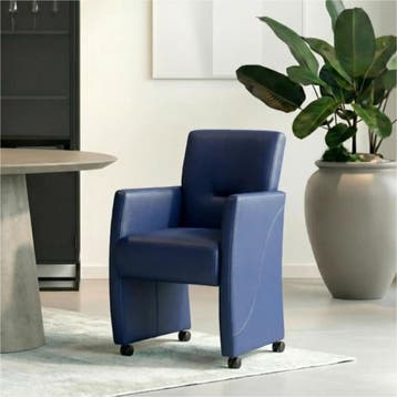 Set van 8 Leren eetkamerstoelen Pleasure - Toledo Kobalt, Huis en Inrichting, Stoelen, Ophalen of Verzenden, Nieuw, Leer