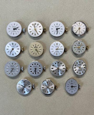 15 mechanische uurwerken - Condor, Anker, Eufa, Aero, Orafa,