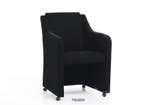 Eetkamerstoel Toledo - eetkamerstoelen - Zwart, Nieuw, Zwart, Stof