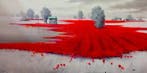 Roberto Mauri (1977) - La Pianura Cremisi, Antiek en Kunst, Kunst | Schilderijen | Modern