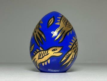 Kosta Boda - Ulrica Hydman-Vallien - sculptuur, Egg - 12.5