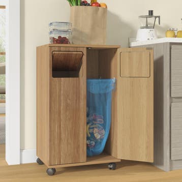 Keuken Afvalscheidingskast met Wielen - Verborgen Opslag & D, Verzenden, Nieuw