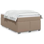 vidaXL Boxspring met matras kunstleer cappuccinokleurig, Overige materialen, Bruin, Verzenden, Nieuw