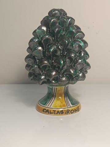 Sculptuuur voor buiten, Pigna di Caltagirone H 15 - 15 cm -
