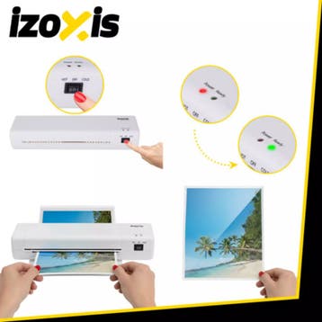Izoxis Professionele 4-in-1 A4 laminator met warm- en kou..., Ophalen of Verzenden, Nieuw