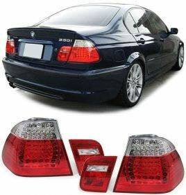 LED Achterlichten Rood/Wit BMW 3 Serie E46 Sedan B6005, Nieuw, BMW