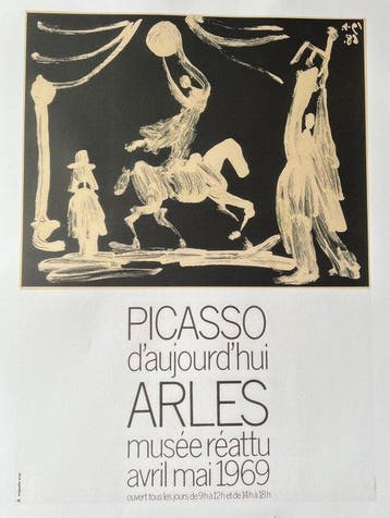 Pablo Picasso - Mourlot - PICASSO daujourdhui ARLES musée, Antiek en Kunst, Kunst | Tekeningen en Foto's