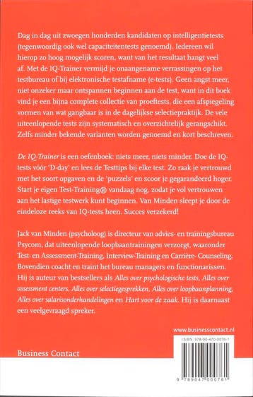 De IQ-trainer 9789047000761 Jack J.R. van Minden, Verzenden, Zo goed als nieuw, Jack J.R. van Minden