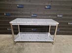 Werktafel | bodemschap | RVS | 150x70 cm, Nieuw in verpakking, RVS Meubilair
