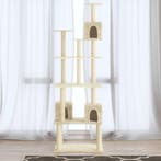 vidaXL Kattenmeubel met sisal krabpalen 188 cm crèmekleurig, Verzenden, Nieuw