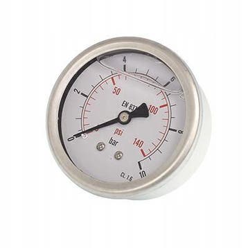 Manometer 1/4 0 Tot 10 Bar - Luchtdrukmeter - Drukmeter - Lu, Ophalen of Verzenden