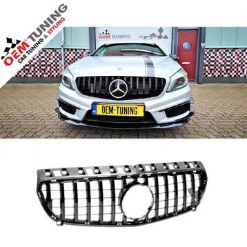 GTR GRILLE | W176 A-Class | | 2012-2015| AMG 45 | ZWART, Voor, Mercedes-Benz, Nieuw, Ophalen of Verzenden