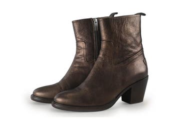 Shabbies Amsterdam Enkellaarzen in maat 41 Brons, Kleding | Dames, Overige kleuren, Shabbies Amsterdam, Verzenden, Lage of Enkellaarzen