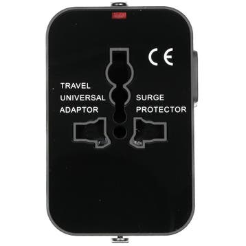 Benson Internationale reisadapter - 2 USB-poorten - 1 ste..., Ophalen of Verzenden, Nieuw