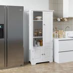 Nieuwe Landelijke Stijl Opbergkast – Wit/Zwart Kabinet Kast, Verzenden, Nieuw