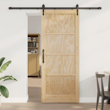 vidaXL Schuifdeur ORKDAL 86 x 211 cm Massief grenenhout, Verzenden, Nieuw