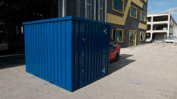 Een demontabele 3X2M steel containers - zonder toestemming