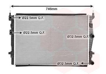 Radiateur 4x aansluiting geschikt voor A3 Leon Golf T-roc, Auto-onderdelen, Ophalen of Verzenden, Nieuw, Audi