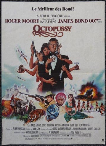 James Bond 007 - Roger Moore - Octopussy - French poster, Verzamelen, Nieuw
