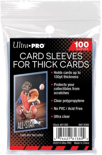 Thick Card Sleeves (100 stuks) | Ultra Pro - Trading cards, Verzenden, Nieuw