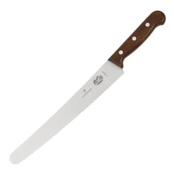 Victorinox gekarteld banketmes met houten handvat | 25,5 cm, Verzenden