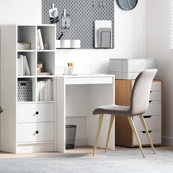 vidaXL Bureau Wit 60 x 50 x 76 cm, Verzenden, Nieuw