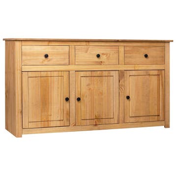 vidaXL Dressoir Panama Range 135x40x80 cm massief grenenhout, Verzenden, Nieuw, Grenenhout, Minder dan 50 cm