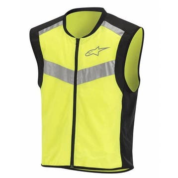 Alpinestars Flare Neon Vest Zwart Geel Fluo, Motoren, Verzenden, Nieuw