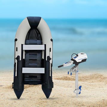 Rubberboot - 280 cm - Elektromotor, Watersport en Boten, Ophalen of Verzenden, Nieuw, Buitenboordmotor, Overige materialen