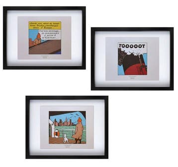Hergé - Moulinsart - Tintin - Ensemble de 3 tirés à part -, Nieuw