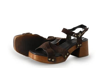 Manfield Sandalen in maat 37 Bruin, Bruin, Verzenden, Sandalen of Muiltjes, Zo goed als nieuw