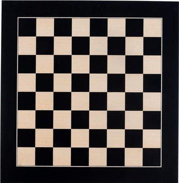 Luxe schaakbord 40x40cm zwart, Verzenden, Nieuw