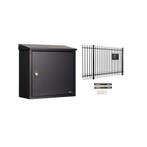 Hekbrievenbus Allux 400 - zwart, Tuin en Terras, Verzenden, Nieuw