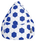 BeanBag Voetbal XL - Blauw/Wit, Huis en Inrichting, Zitzakken, Verzenden, Nieuw