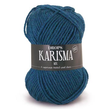 DROPS Karisma Mix - 73 petrol - Wol Garen, Hobby en Vrije tijd, Ophalen of Verzenden, Nieuw