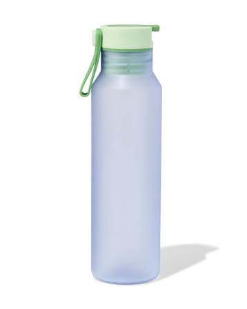 HEMA Waterfles met rietje 600ml blauw, Verzenden, Nieuw