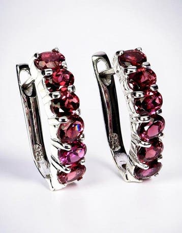 Zonder minimumprijs - Oorbellen 14k witgoud verguld 925, Sieraden, Tassen en Uiterlijk, Oorbellen, Nieuw