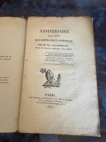 Le Normand (Marie-Anne Adélaïde, dite Mlle Lenormand). (La