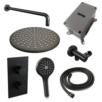 Brauer Black Carving Thermostatische Regendoucheset Inbouw -, Ophalen of Verzenden, Nieuw