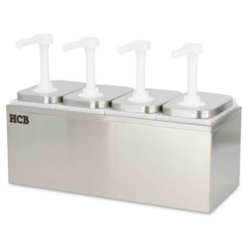 HCB Sauspomp - 4 x 2 liter - RVS, Verzenden, Nieuw in verpakking